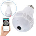 960P Ampoule Caméra Espion Sécurité WiFi Caméra Sans Fil Sécurité À Domicile Surveillance Ampoule Caméra Panoramique